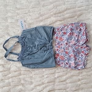 New NWT Carter's Baby Toddler Girl 3T 4T 5T Shorts Tank Summer Clothes Outfit